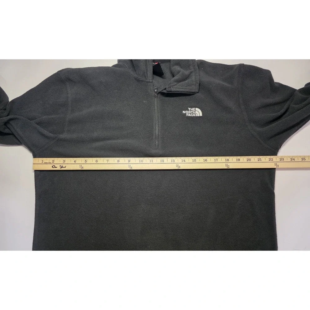 The‎ North Face Mens Size M Black 1/4 Zip Fleece Pullover